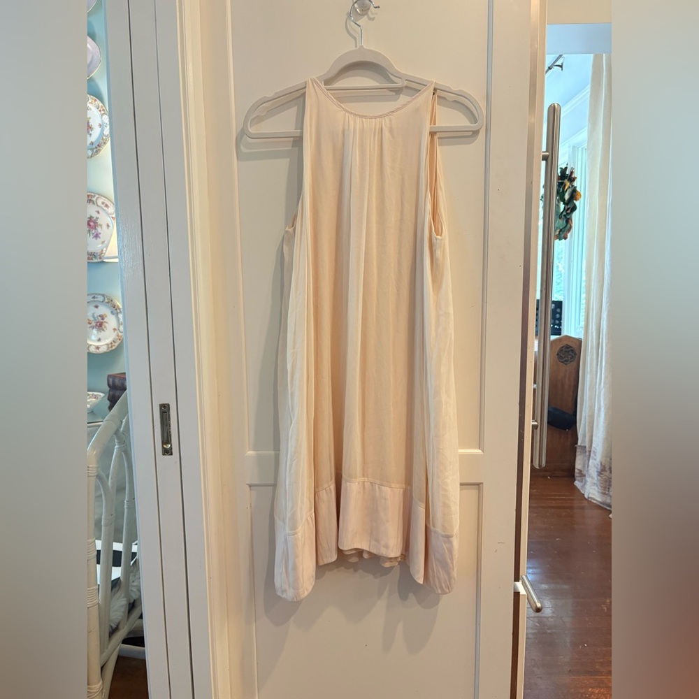 Lola & Sophie Cream Sleeveless dress